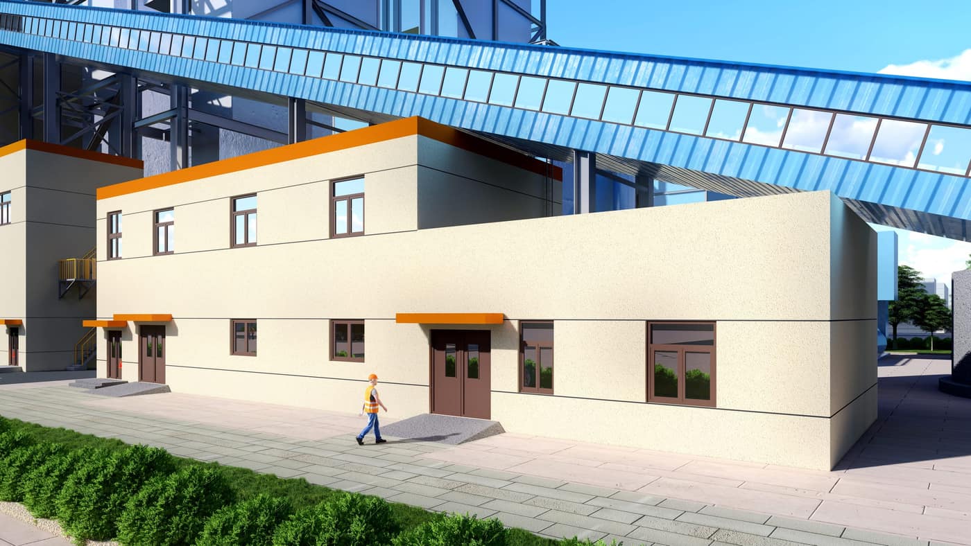 Plant design rendering — view 4