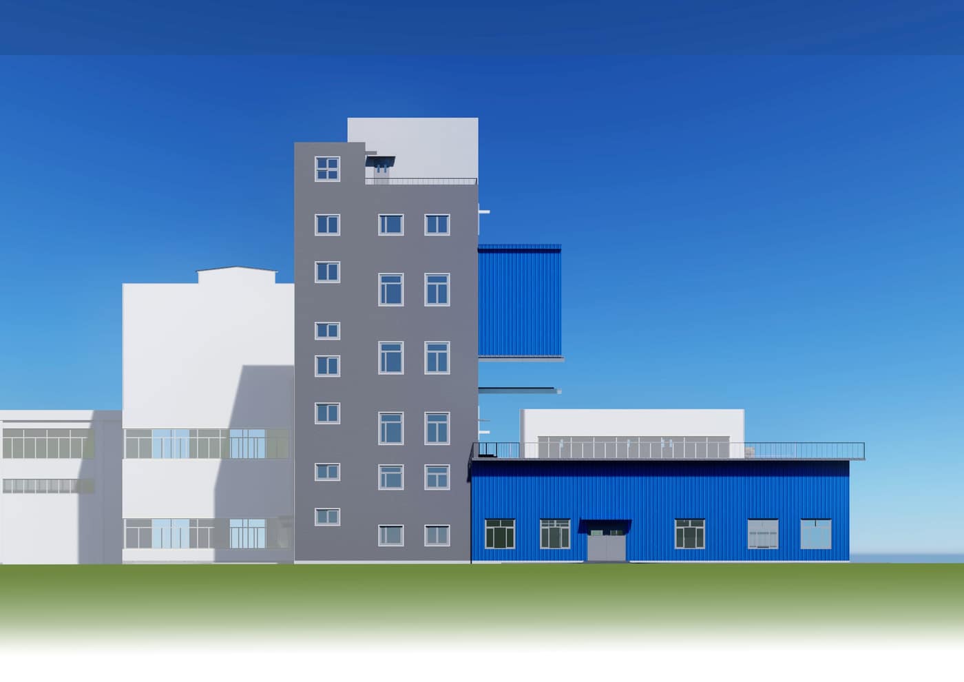Main-plant elevation rendering