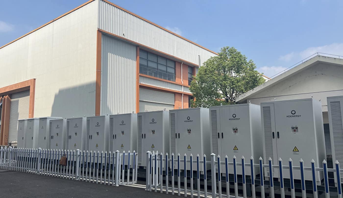 Battery energy-storage equipment at the Puyang Punai industrial site in Henan