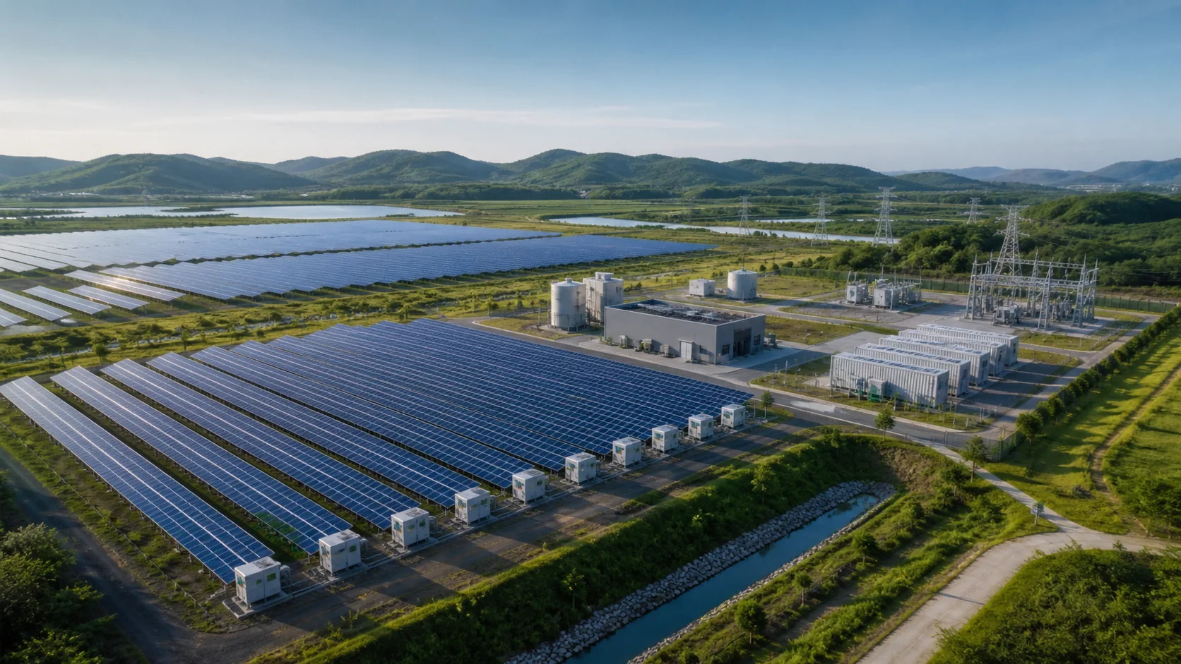 Solar and energy-storage campus
